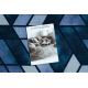 Läufer Antirutsch ROMBY Diamanten Marineblau 120cm