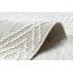 Dywan NANO EN14A Romby, pętelkowy, płasko tkany biały