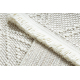 Dywan NANO EN14A Romby, pętelkowy, płasko tkany biały