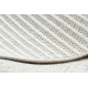 Килим NANO FH72A Меланж, петля, гладке плетіння білий