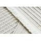 Килим NANO FH72A Меланж, петля, гладке плетіння білий