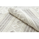 Carpet NANO FH69A Diamonds, loop, flat woven white / grey