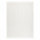 Килим NANO FH93A Однотонний колір, петля, гладке плетіння білий