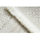 Килим NANO FH93A Однотонний колір, петля, гладке плетіння білий