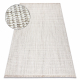 Tappeto NANO EO78C Melange, loop, tessuto piatto grigio / bianco 