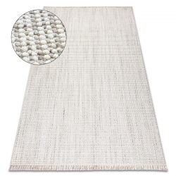 Carpet NANO EO78C Melange, loop, flat woven grey / white