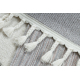 Tappeto YOYO GD50 grigio / bianco - Orsacchiotto per bambini, strutturali, sensoriali Frange 