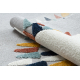 Teppich YOYO GD73 grau / weiß - Igel für Kinder, strukturell, sensorische Fransen