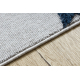 Tappeto YOYO GD75 grigio / bianco - Stelle, cerchi per bambini, strutturali, sensoriali Frange 