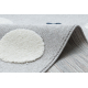 Tappeto YOYO GD75 grigio / bianco - Stelle, cerchi per bambini, strutturali, sensoriali Frange 