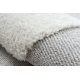 Tappeto YOYO GD75 grigio / bianco - Stelle, cerchi per bambini, strutturali, sensoriali Frange 