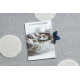 Tappeto YOYO GD75 grigio / bianco - Stelle, cerchi per bambini, strutturali, sensoriali Frange 