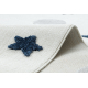 Tappeto YOYO GD75 bianco / grigio - Stelle, cerchi per bambini, strutturali, sensoriali Frange 