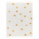 Tappeto YOYO GD75 bianco / arancio - Stelle, cerchi per bambini, strutturali, sensoriali Frange 