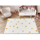 Tappeto YOYO GD75 bianco / arancio - Stelle, cerchi per bambini, strutturali, sensoriali Frange 