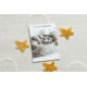 Tappeto YOYO GD75 bianco / arancio - Stelle, cerchi per bambini, strutturali, sensoriali Frange 
