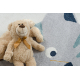 Tappeto YOYO GD80 bianco / grigio - Tigre per bambini, strutturali, sensoriali Frange 