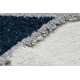 Tappeto YOYO GD80 bianco / grigio - Tigre per bambini, strutturali, sensoriali Frange 
