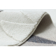 Tappeto YOYO GD80 bianco / grigio - Tigre per bambini, strutturali, sensoriali Frange 
