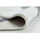 Tappeto YOYO GD80 bianco / grigio - Tigre per bambini, strutturali, sensoriali Frange 
