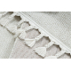 Килим YOYO GD80 бяло / сиво - Тигър, структура, сензорни ресни