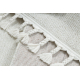 Tappeto YOYO GD80 bianco / grigio - Tigre per bambini, strutturali, sensoriali Frange 