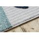Tappeto YOYO GD52 grigio / giallo - Stelle, nuvole, patchwork per bambini, strutturali, sensoriali Frange 