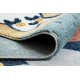 Tappeto YOYO GD52 grigio / giallo - Stelle, nuvole, patchwork per bambini, strutturali, sensoriali Frange 