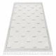 Tappeto YOYO GD62 bianco / grigio - Nuvole per bambini, strutturali, sensoriali Frange 