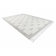 Tappeto YOYO GD62 bianco / grigio - Nuvole per bambini, strutturali, sensoriali Frange 