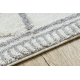 Tappeto YOYO GD62 bianco / grigio - Nuvole per bambini, strutturali, sensoriali Frange 