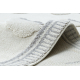 Tappeto YOYO GD62 bianco / grigio - Nuvole per bambini, strutturali, sensoriali Frange 