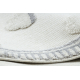 Tappeto YOYO GD62 bianco / grigio - Nuvole per bambini, strutturali, sensoriali Frange 