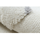 Tappeto YOYO GD62 bianco / grigio - Nuvole per bambini, strutturali, sensoriali Frange 