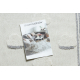 Tappeto YOYO GD62 bianco / grigio - Nuvole per bambini, strutturali, sensoriali Frange 