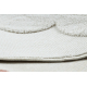 Tappeto YOYO GD63 bianco / blu scuro - Nuvola, gocce per bambini, strutturali, sensoriali Frange 