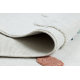 Tappeto YOYO GD63 bianco / blu scuro - Nuvola, gocce per bambini, strutturali, sensoriali Frange 