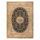 Wool carpet SUPERIOR Piemonte Rosette beige / navy