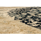Vlnený koberec SUPERIOR Piemonte Rozetă béžová / tmavo modrá 