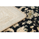 Vlnený koberec SUPERIOR Piemonte Rozetă béžová / tmavo modrá 