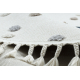 Kiliminė YOYO EY78 ratas balta / smėlio - Debesis, Vaivorykštė, taškai kams, struktūrinis, jutiminis kutais