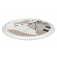 Okrúhly koberec YOYO EY80 biele / béžová - Liška pre deti, štrukturálny, senzorický Strapce