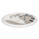Tappeto YOYO EY80 cerchio bianco / beige - Volpe per bambini, strutturali, sensoriali Frange 