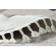 Koberec kulatý YOYO EY80 bílé / béžový - Liška pro děti, strukturální, senzoricky Třásně