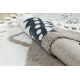 Tappeto YOYO EY80 cerchio bianco / beige - Volpe per bambini, strutturali, sensoriali Frange 