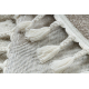Tappeto YOYO EY80 cerchio bianco / beige - Volpe per bambini, strutturali, sensoriali Frange 