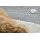 Tappeto YOYO EY81 cerchio grigio / bianco - Orso, montagne per bambini, strutturali, sensoriali Frange 