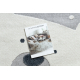 Tappeto YOYO EY81 cerchio grigio / bianco - Orso, montagne per bambini, strutturali, sensoriali Frange 