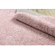 Килим BERBER квадратний 9000 рожевий бахромою волохатий