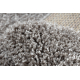 Koberec BERBER čtvercový 9000, hnědý - střapce, Maroko Shaggy